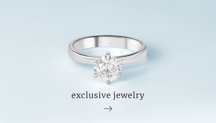 Exclusive rings Homepage Design