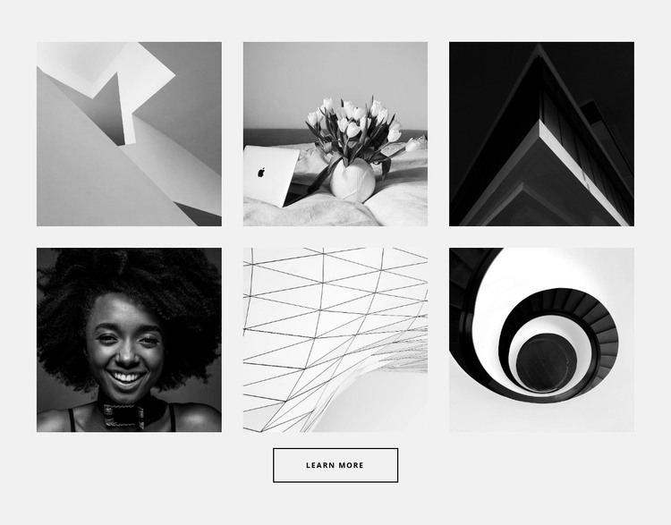 Gallery for six photos HTML Template
