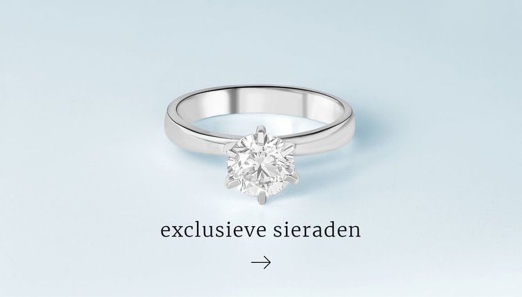 Exclusieve ringen HTML5-sjabloon