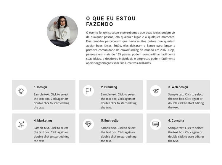 Nós fornecemos o seguinte trabalho Maquete do site