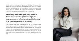 Multipurpose Web Page Design For Business Lady