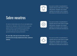 Características Con Textos - Webpage Editor Free