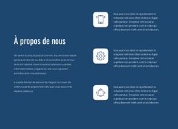 Caractéristiques Avec Textes - Webpage Editor Free