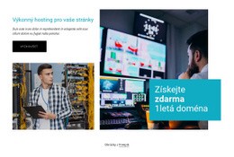 Získejte Zdarma Doménu Na 1 Rok – Šablona Webové Stránky HTML