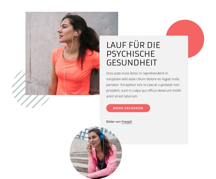 Lauf für die psychische Gesundheit CSS-Vorlage