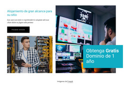 Obtenga Un Dominio De 1 Año Gratis: Plantilla De Página Web HTML