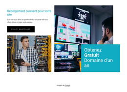 Obtenez Un Domaine Gratuit D'Un An - Modèle De Page Web HTML