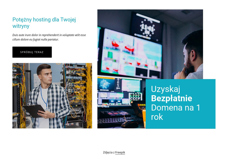 Uzyskaj bezpłatną domenę na 1 rok Motyw WordPress