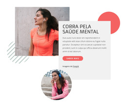 Corra Pela Saúde Mental - Modelo De Página HTML