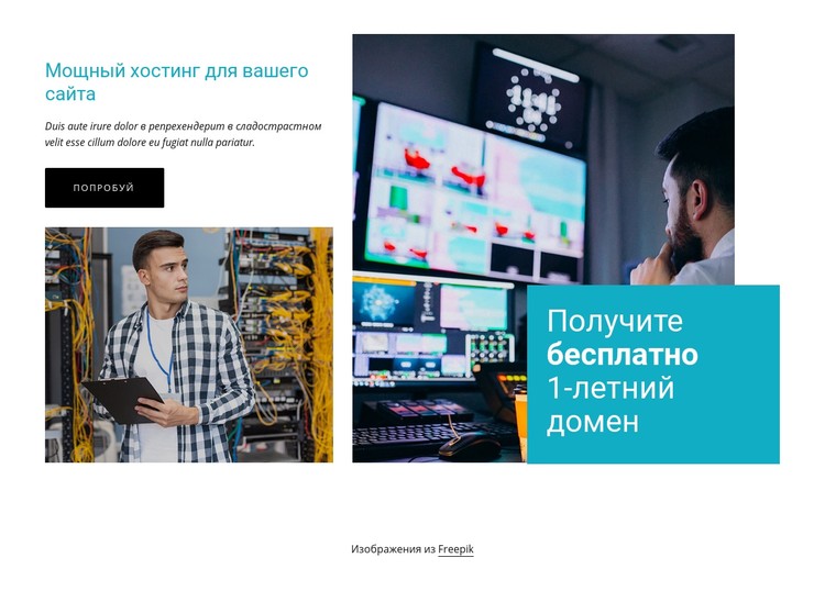 Получите бесплатный домен на 1 год CSS шаблон