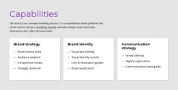 Carabilities Single Page Template