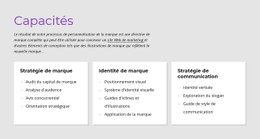 Carabilités Modèle D'Une Seule Page