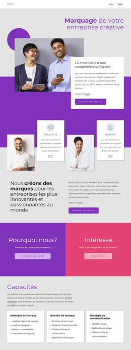 Agence Internationale De Marque Et De Design - Thème WordPress Ultime
