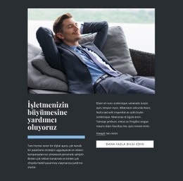 İşletmeleri Büyütüyoruz Için Duyarlı Web Şablonu