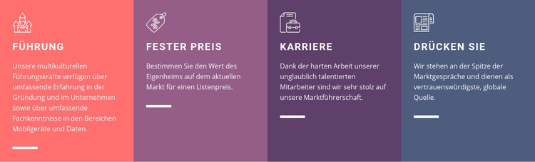 Unsere Geschäftsvorteile WordPress-Theme