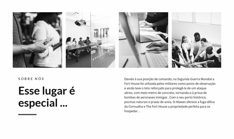 Lugar especial Design do site