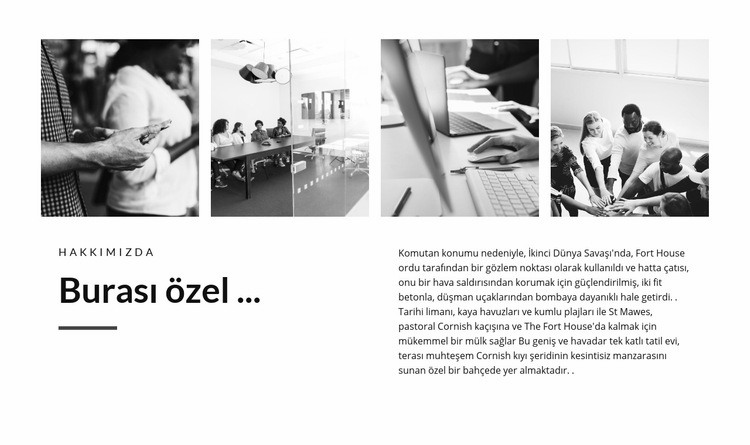 Özel yer Web Sitesi Mockup'ı