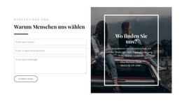 Wo Finden Sie Uns? Einfache HTML-CSS-Vorlage