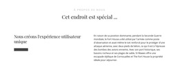 Fonctionnalité De Mise En Page De Thème Pour Texte À Propos De Nous