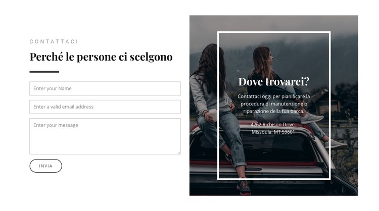 Dove trovarci Modello CSS