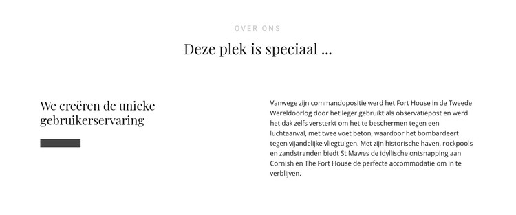 Tekst over ons CSS-sjabloon