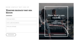 Waar Kunt U Ons Vinden - HTML5-Sjablooninspiratie