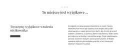 Funkcjonalność Układu Motywu Dla Tekst O Nas