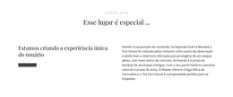 Funcionalidade De Layout De Tema Para Texto Sobre Nós