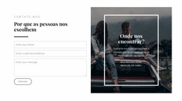 Onde Nos Encontrar - Página De Destino Personalizada