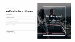 Var Hittar Vi Oss Enkel HTML CSS-Mall