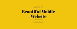 Beautiful Mobile Website