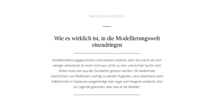 Modellierungswelt für Textumbrüche Eine Seitenvorlage