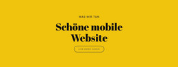 Schöne Mobile Website – Vorlage Für Website-Builder