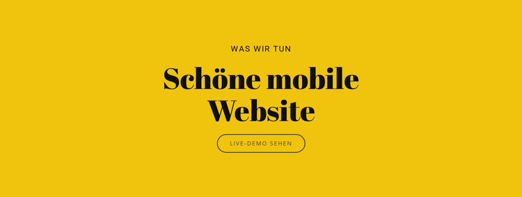 Schöne mobile Website HTML-Vorlage