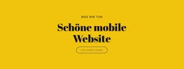 Kostenlose Designvorlage Für Schöne Mobile Website