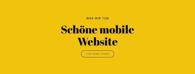 Schöne mobile Website Website-Modell