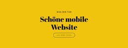 Schöne Mobile Website – Fertiges Website-Design