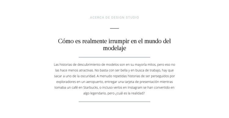 Mundo de modelado de rotura de texto Diseño de páginas web