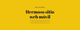 Hermoso Sitio Web Móvil