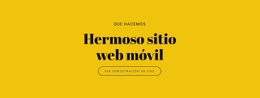 Plantilla De Diseño Gratuita Para Hermoso Sitio Web Móvil