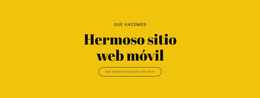 Hermoso Sitio Web Móvil Constructor Joomla