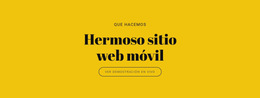 Hermoso Sitio Web Móvil