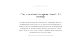 Inspiración Del Sitio Web Para Mundo De Modelado De Rotura De Texto