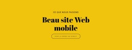 Beau Site Web Mobile