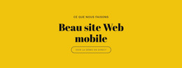 Beau Site Web Mobile – Téléchargement Du Modèle De Site Web