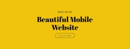 Beautiful Mobile Website