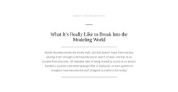 Site Template For Text Break Modeling World