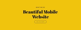 Gyönyörű Mobil Weboldal