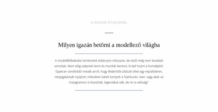 Szövegtörés modellező világ Weboldal sablon