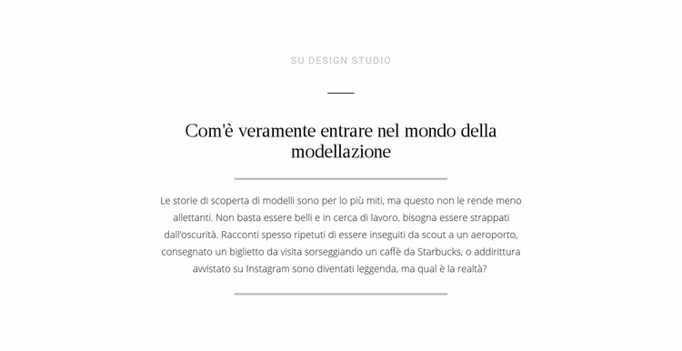 Mondo di modellazione di interruzioni di testo Costruttore di siti web HTML